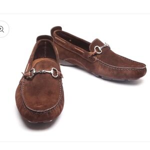 GUIDO driving loafer chocolate brown suede leather 2409 42 / 10